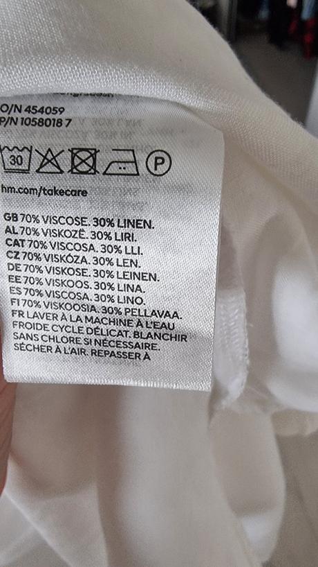 Ľanové šaty, h&m,s