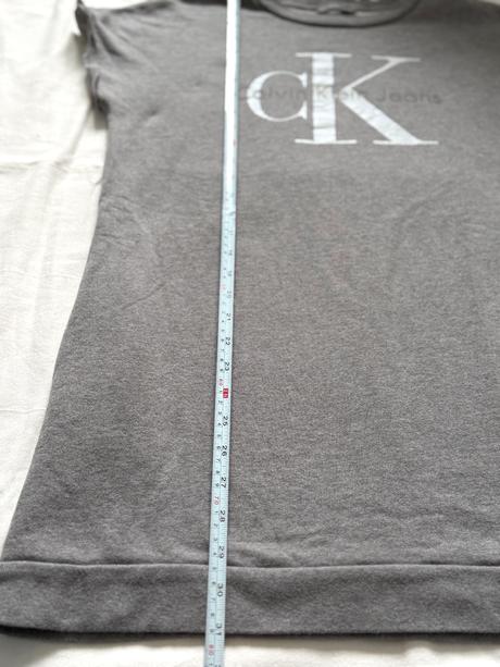Calvin klein jeans šedé mikinové šaty/tunika veľko, calvin klein,m