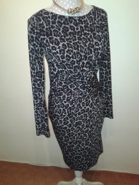 Čierno biele elastické šaty michael kors veľ. s, michael kors,s