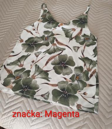 Letný dámsky luxusný top, zn. magenta s/ m, m