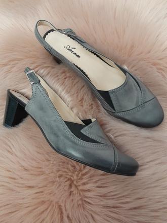 Dámske kožené topánky 60062 b, 40