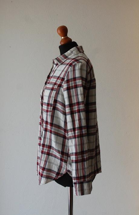 Ľahká kockovaná košeľa, h&m,l