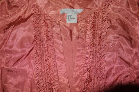 Saténová predĺžená blúzka, h&m,36