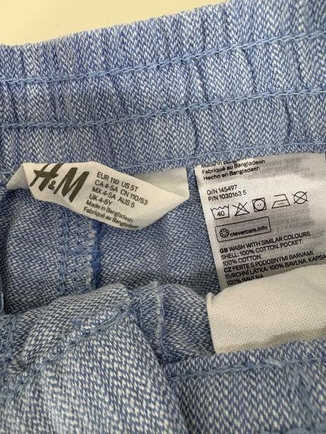 Šortky h&m, h&m,110