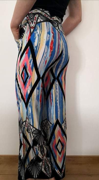 Letné nohavice v bohémskom štýle, s