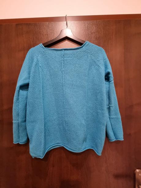 Tyrkysový sveter sisley, sisley,s