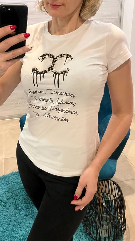 Dámske tričko s nápisom a goralkami (uni), m / s