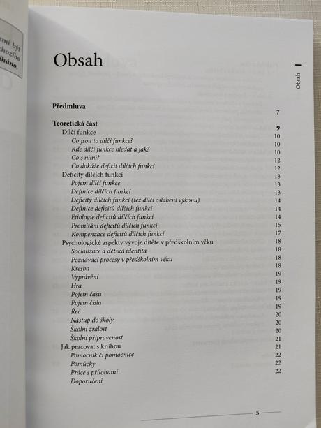 Hry na rozvoj dílčích funkcí u dětí, 