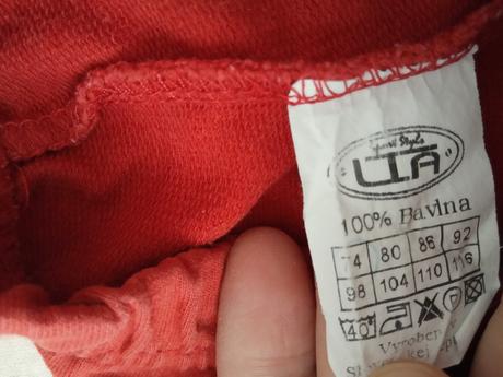 Oranžové tepláčiky - slovenský výrobok, 74