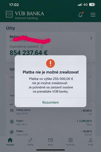 Platba na byt cez internet banking neprešla. Čo robiť?
