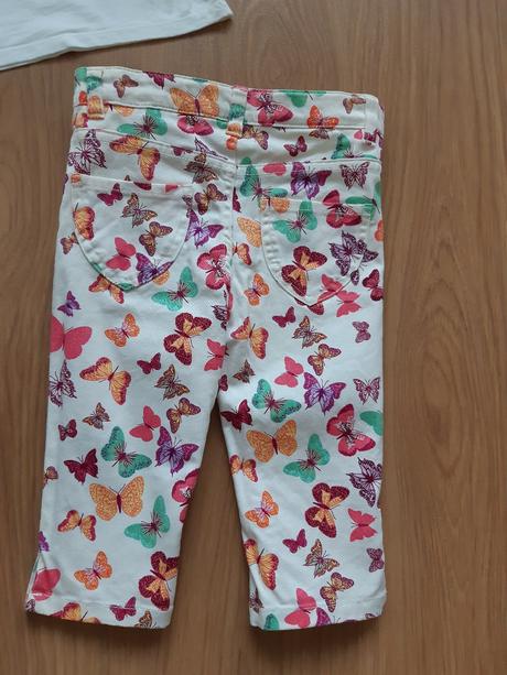 Nohavice s motýľmi h&m, h&m,104