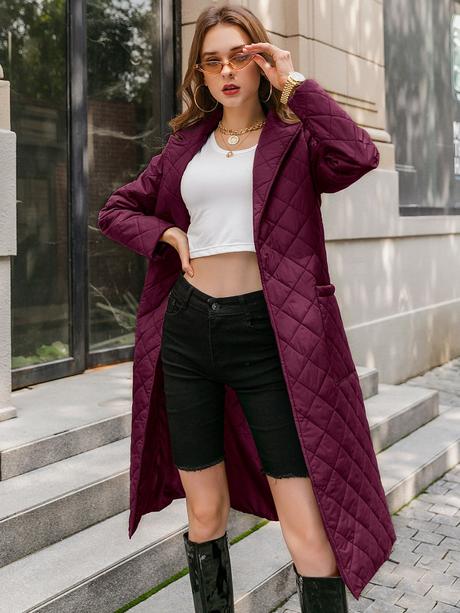 Kabát prešívaný na viazanie, l / m / s / xl / xs