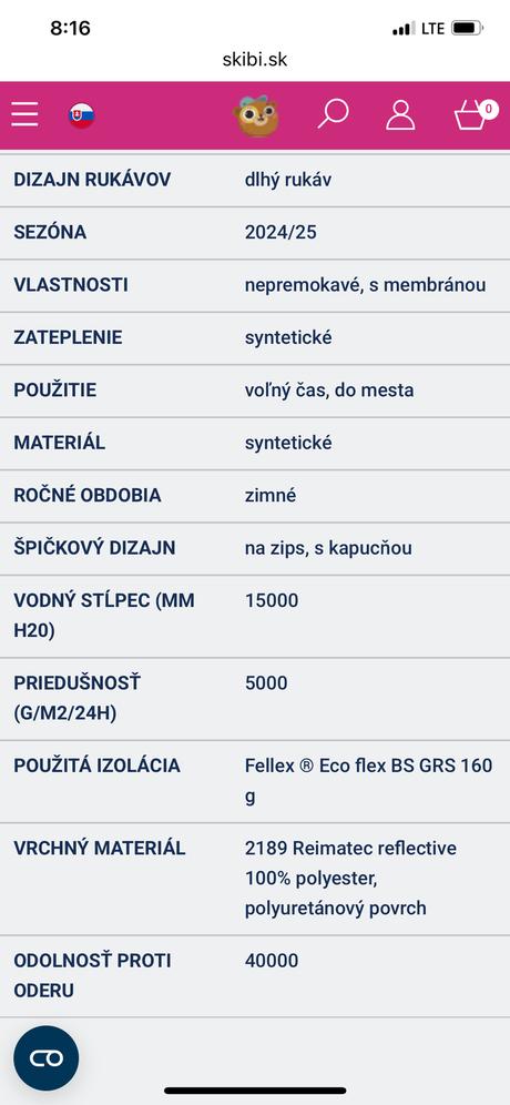 Reima hohtava zimná bunda 116/122, reima,116