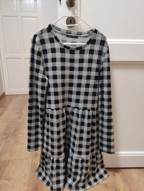 Zimné kockované šaty, house,xl