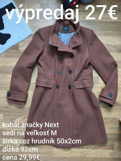 Dámsky štýlový kabát značky next výpredaj, next,m