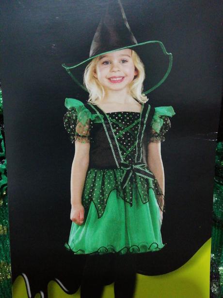Čarodejnica karneval kostým maska 1-2roky, 