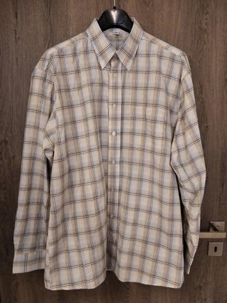 Károvaná košeľa veľkosť 41-42/l, l