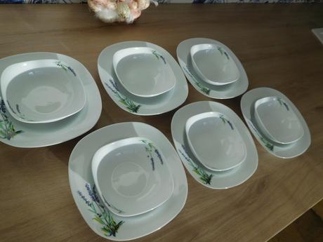 Taniere s miskami porcelánové-6+6,, 