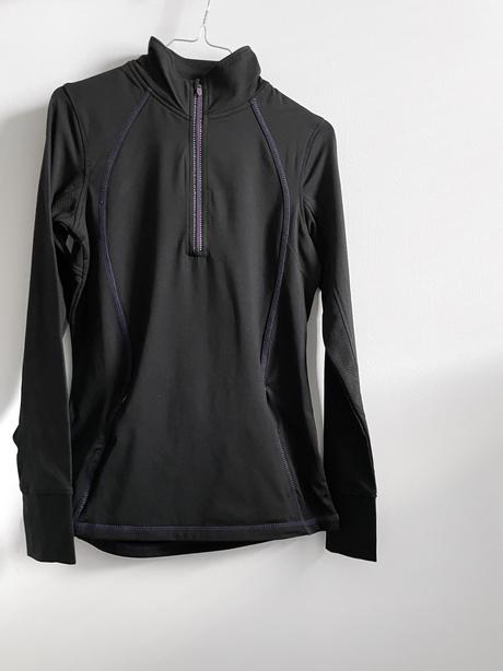 Tchibo bežecké funkčné tričko dlhý rukáv zips 34, xs