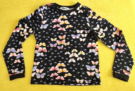 Motýľové tričko, h&m,134