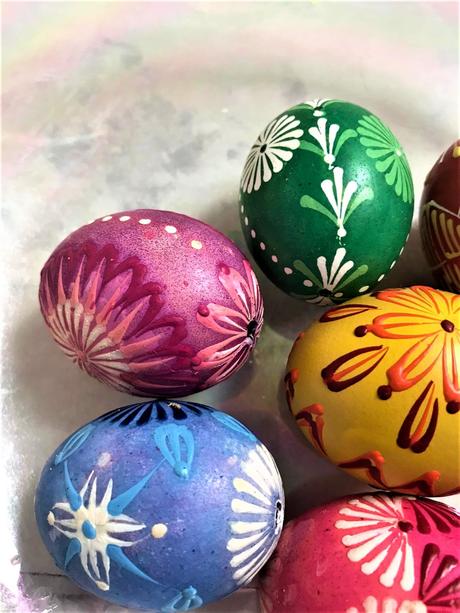 Farebné kraslice 6 ks, 