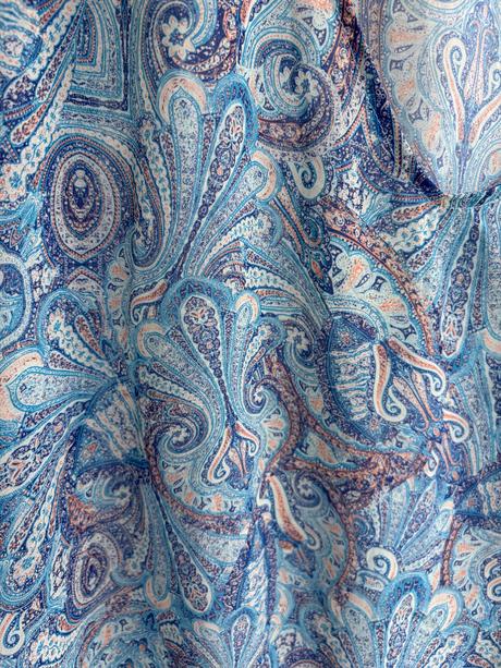 Orsay lahucka prekrasna boho modra polotransparent, orsay,m