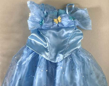 Novy 122/128 kostym popoluška, cinderella,7-8 r., 