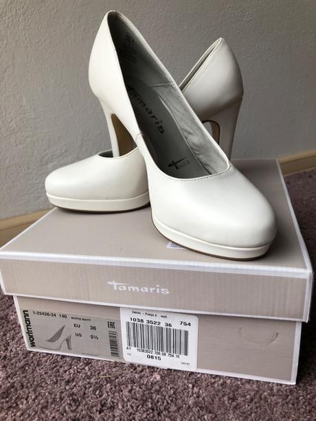 Svadobné lodičky, tamaris,36