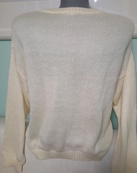 Biely pulóver, s