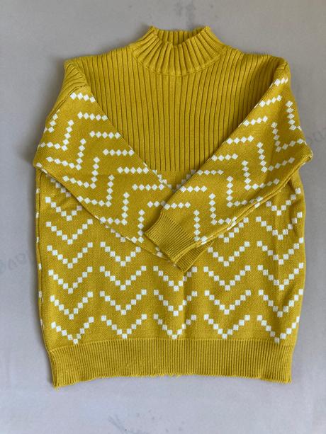 Horčicovy sveter/pulover, s