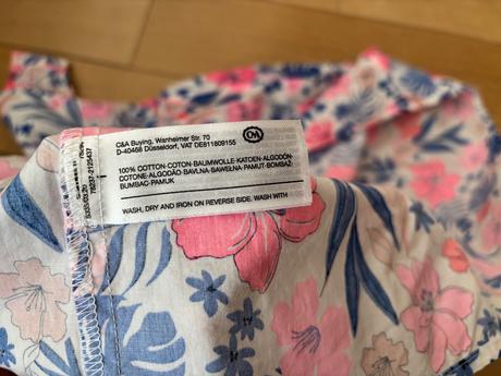 Kvietkove bavlnené saty, c&a,128