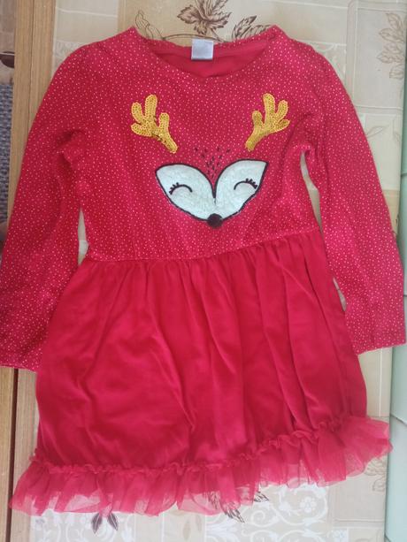 Sobikove vianočné bodkované šaty, 128