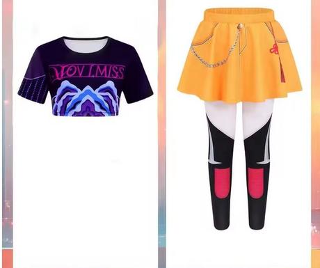 K-pop demon hunters huntrix kostým, 