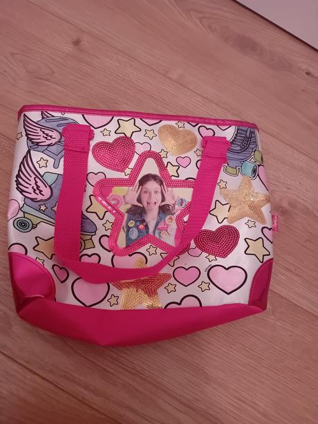 Dievčenská ružová shopper taška, 