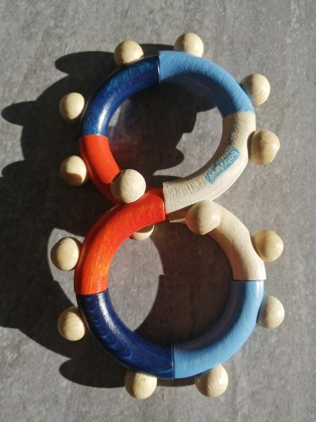 Drevená hračka na hmat babylove 6+mes, 