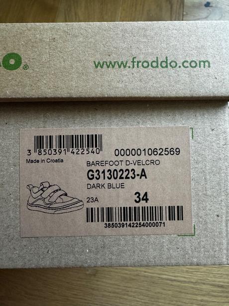 Barefoot textilné tenisky froddo, froddo,34