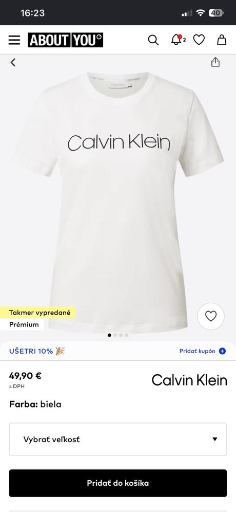 Calvin klein tričko, calvin klein,s
