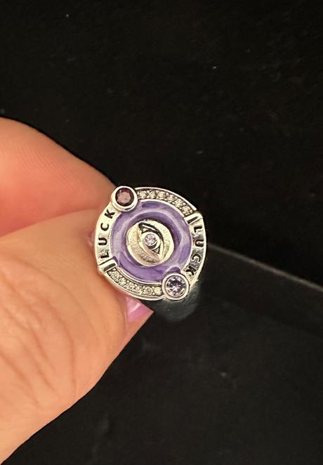Strieborný prsteň fialový cosmic ts 7, thomas sabo