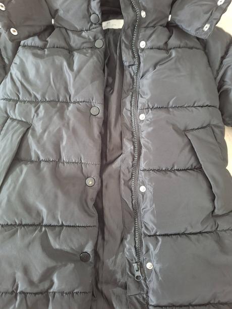 Predlzena hm zimna bunda 98/104, h&m,110