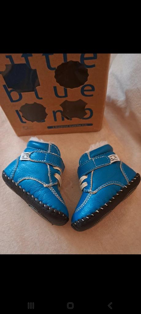 Capacky kožené, little blue lamb,19