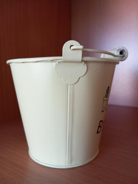 Sada 2ks kovové vedierka, kvetináče,