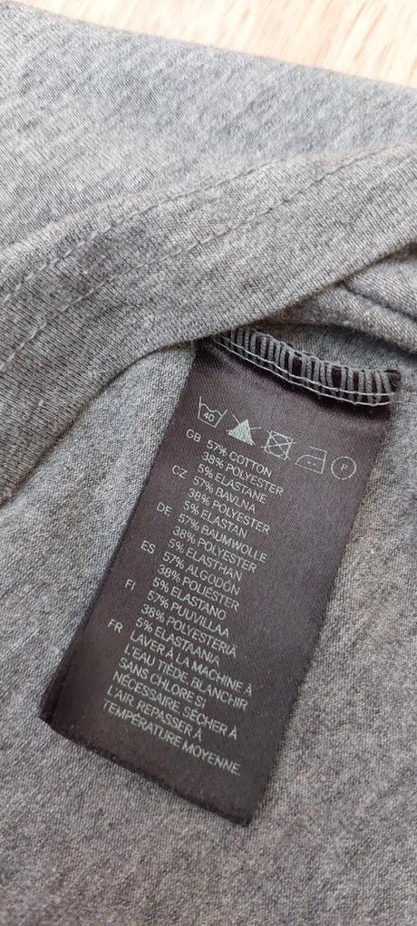 Šedé tričko h&m, h&m,36