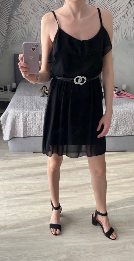 Cierne letne lahucke saty, s