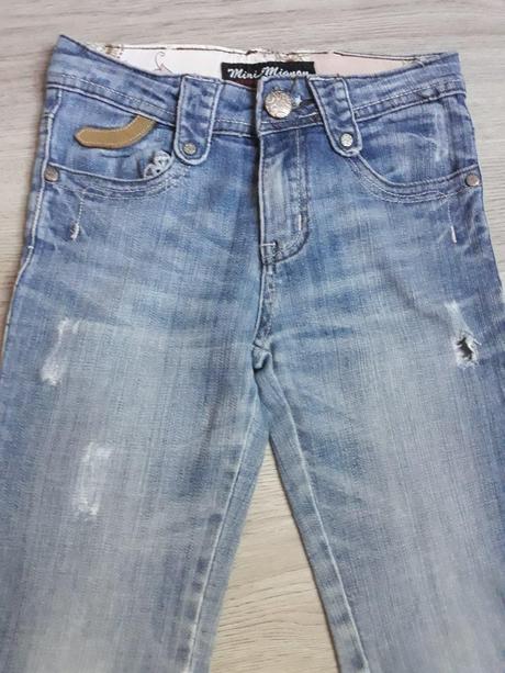 Dievčenské riflové kraťasy m, 128