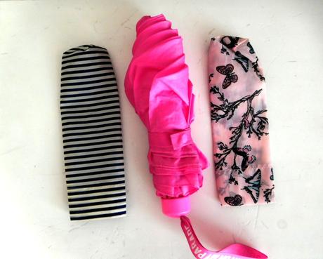 Značkový mini odľahčený dáždnik s 2obalmi, h&m