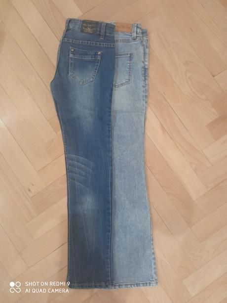 Riflové nohavice, denim,152