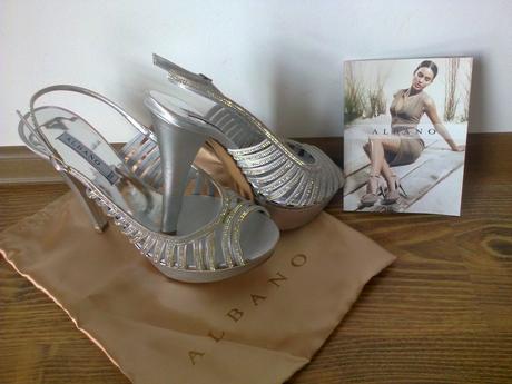 Strieborné sandálky, 40