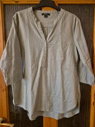 Zelená ľanová blúzka 42, esmara,42