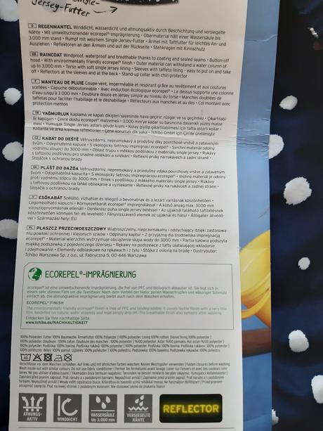 Kabatik do dažda tchibo vel.110/116, tchibo,116