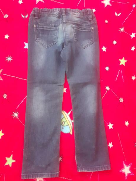 Dievčenské tmavomodré rifle, c&a,110